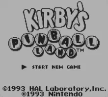 Image n° 4 - screenshots  : Kirby's Pinball Land